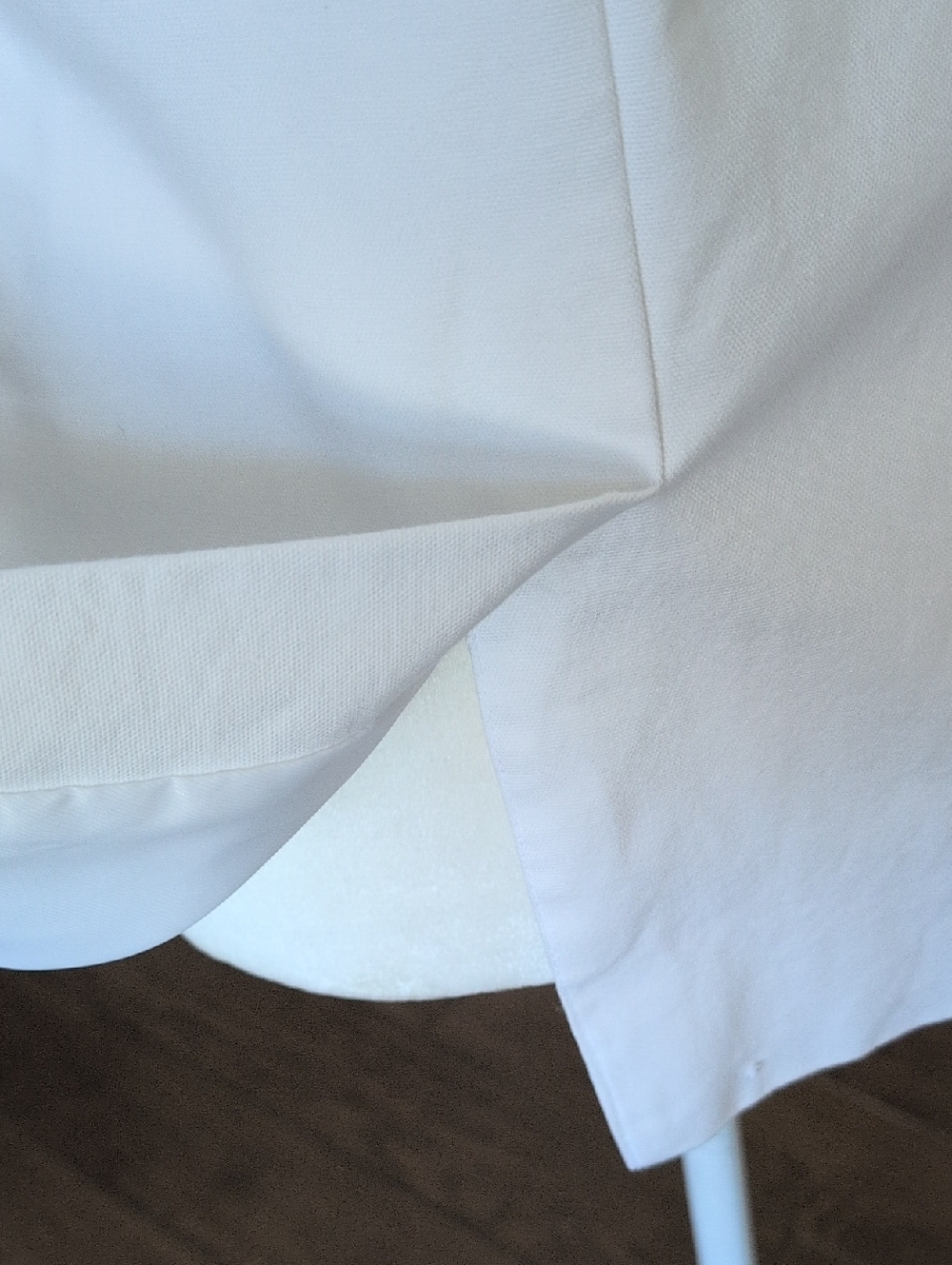 Banana Republic Factory White Double-Breasted Cotton Blazer with Gold Buttons 4 - Picture 7 of 16